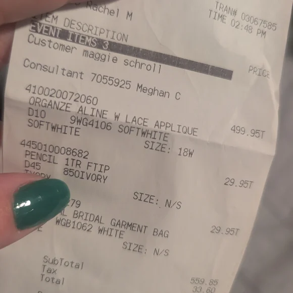 Elegant White Lace Wedding Dress - Picture 7 of 10